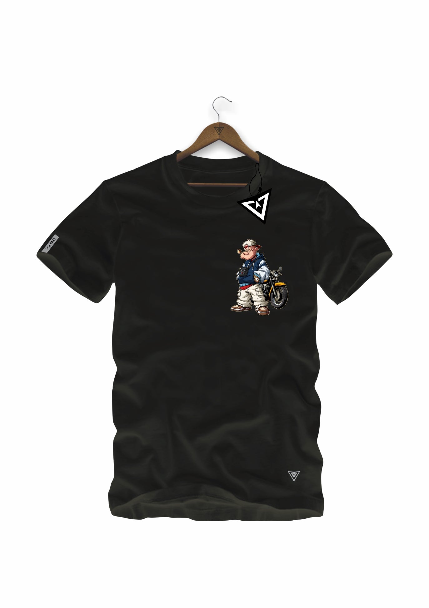 Camiseta The Veteran 2 Villand streetwear preto vista frontal