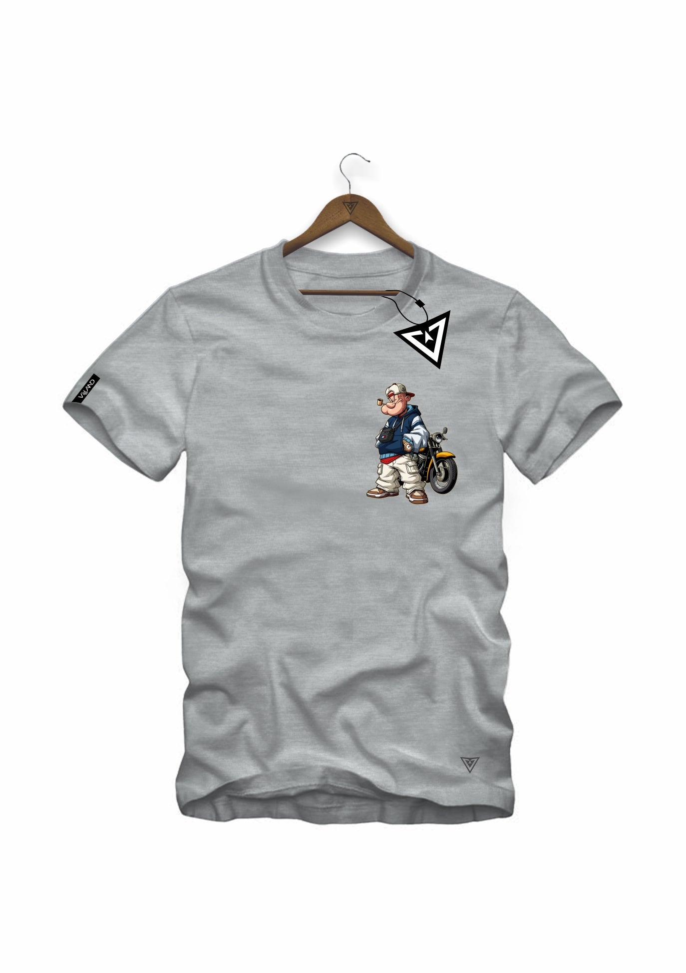 Camiseta The Veteran 2 Villand streetwear preto vista costas