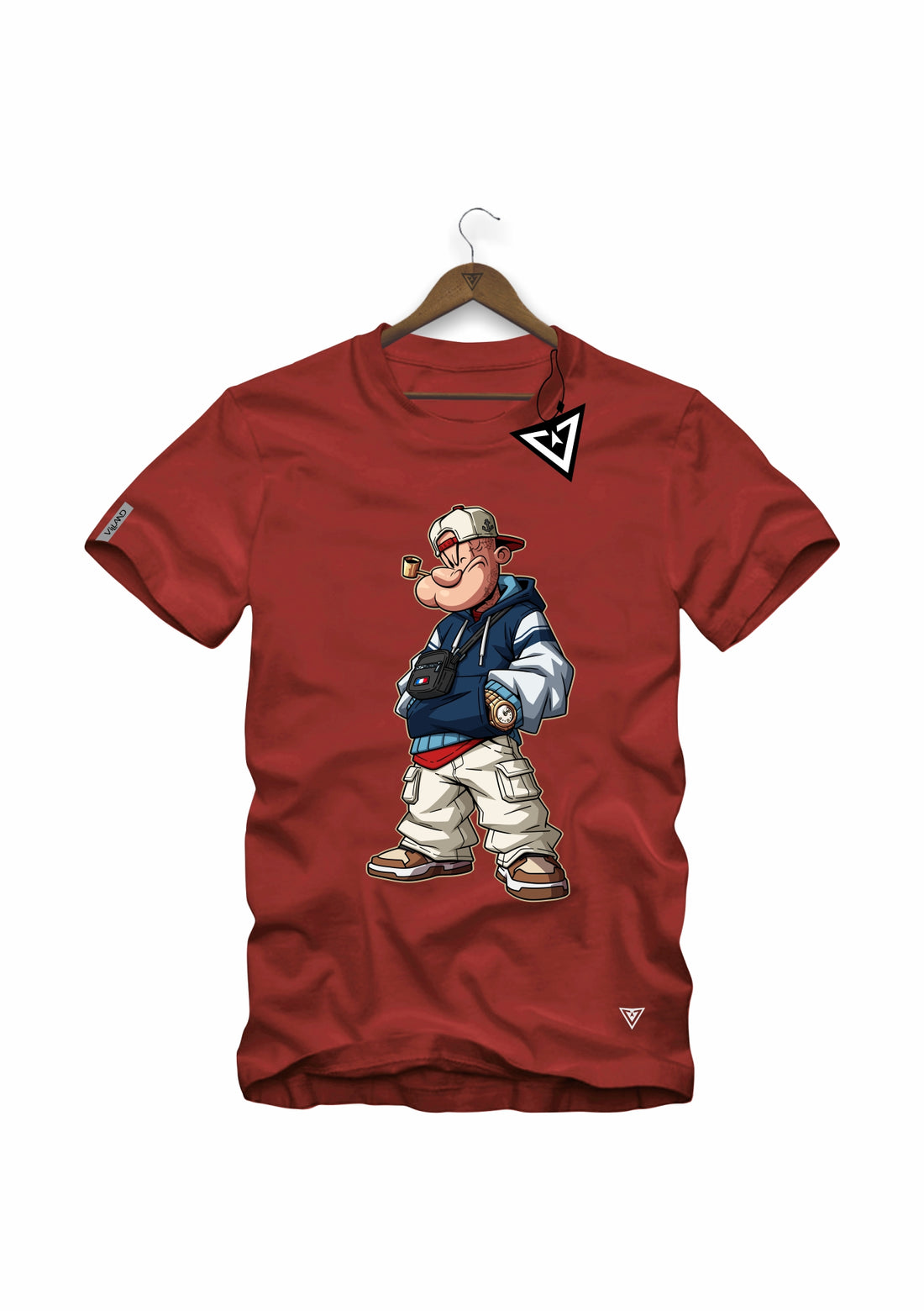 Camiseta The Veteran Villand streetwear preto vista frontal