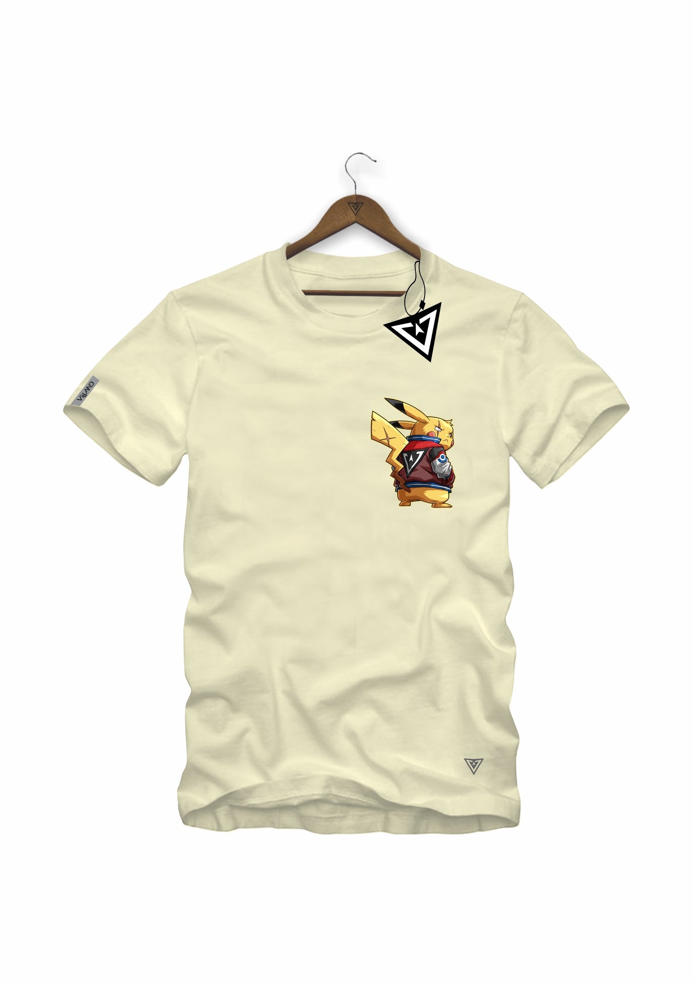 Camiseta Back Voltage 2 Villand streetwear preto detalhe estampa