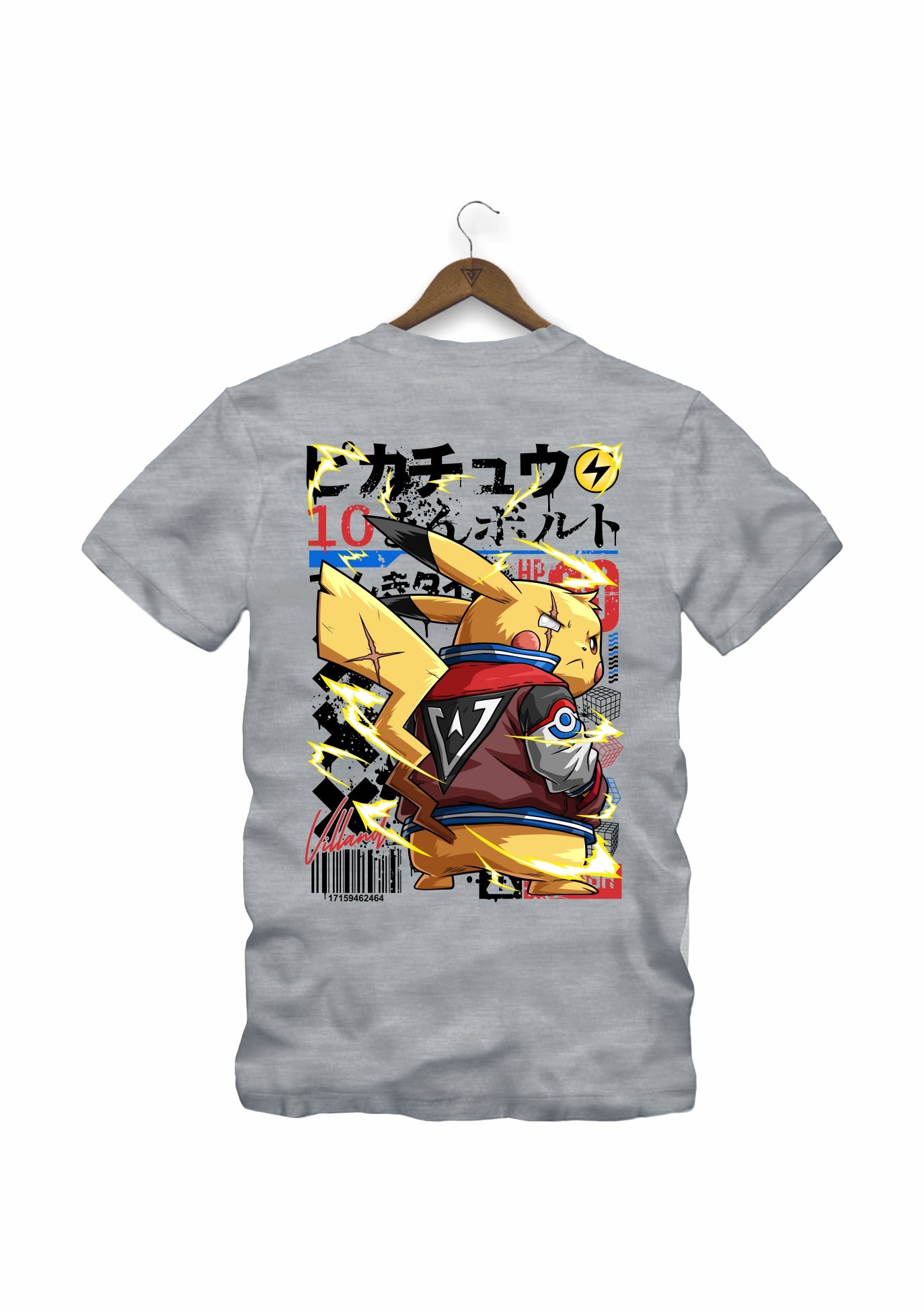 Camiseta Back Voltage 2 Villand streetwear preto detalhe gola