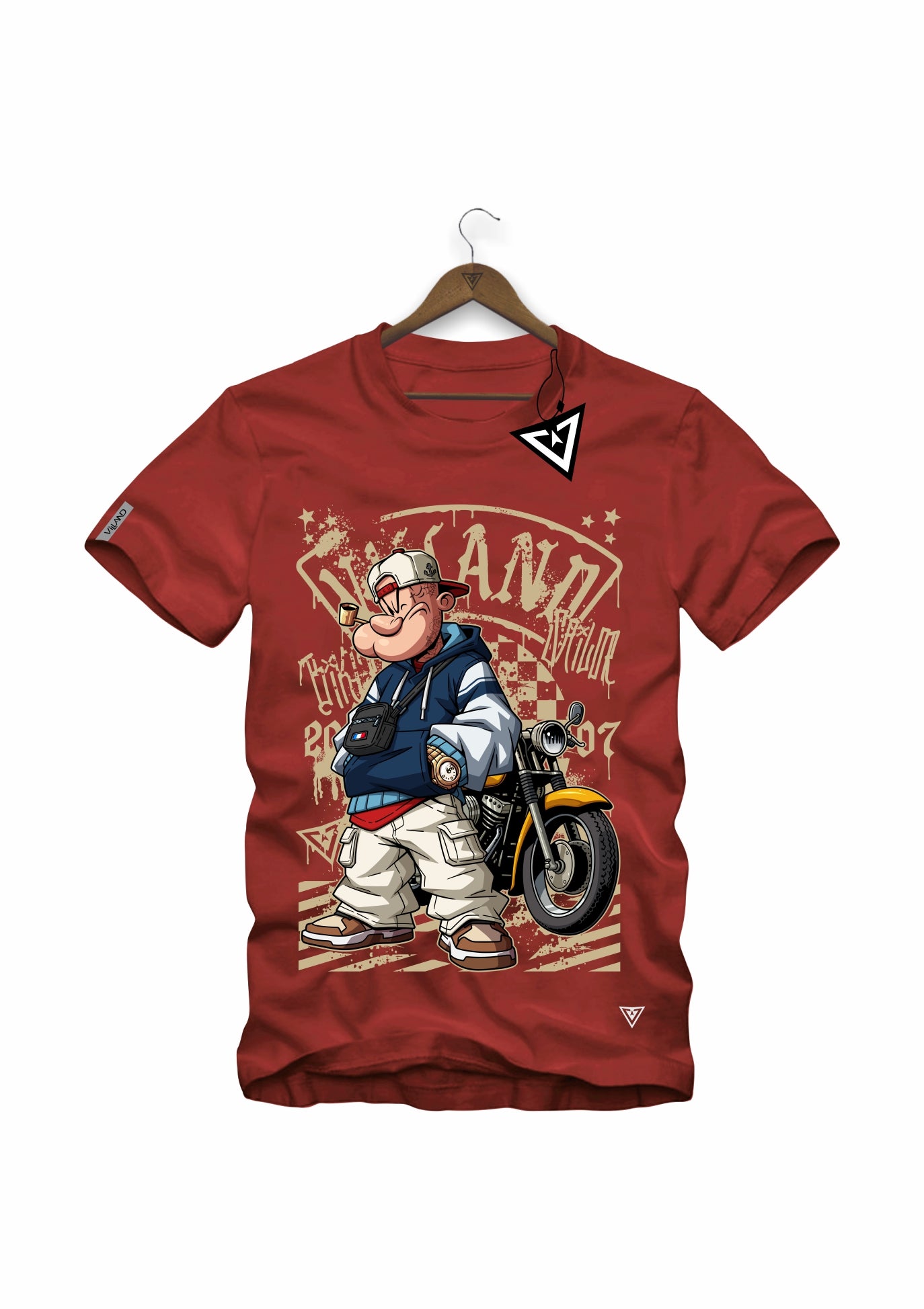 Camiseta The Veteran 2 Villand streetwear preto vista costas