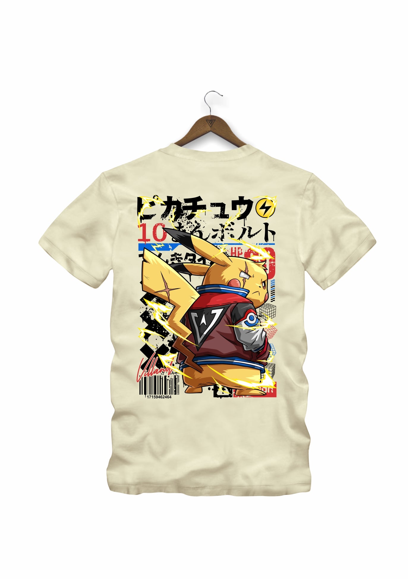 Camiseta Back Voltage 2 Villand streetwear preto vista lateral